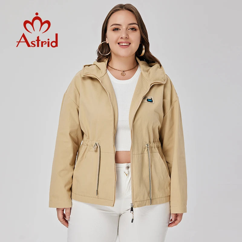 Women's Trench Coat Fashion Lace up Short Overcoat Windbreaker Jacket Women Clothes Plus Size Spring 2023 New In Outerwears