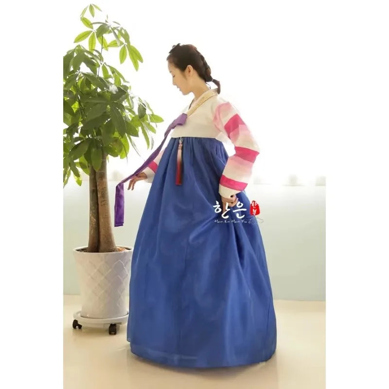 Korean Hanbok Korea Imported FabricMother Hanbok Korean Traditional Clothing Korean Fashion Stripe Clothing Femme