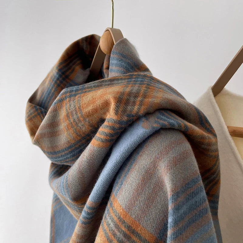 Cashmere Scarf Women Winter Headscarf Elegant Womens Shawl Muffler Neck Scarves Woman Women's Warmer Accessories Apparel