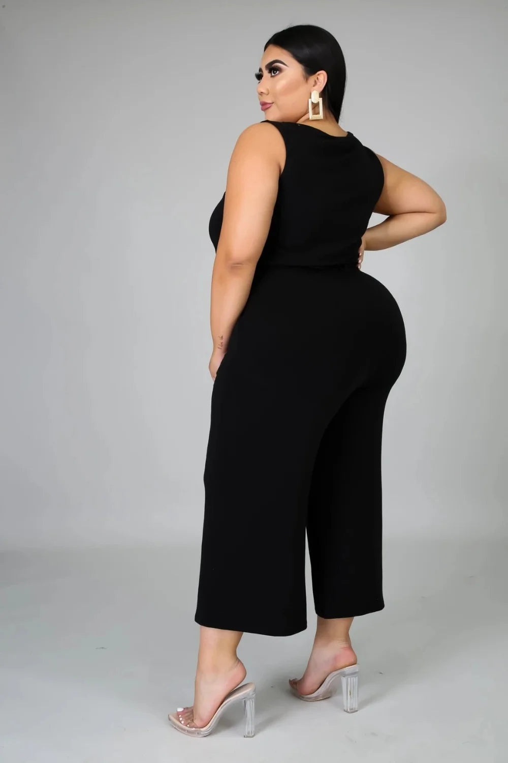 SOMO Plus Size Overalls for Women Summer Jumpsuit Outfits Solid Color Casual Wide Leg Suspender Pants Wholesale Dropshipping