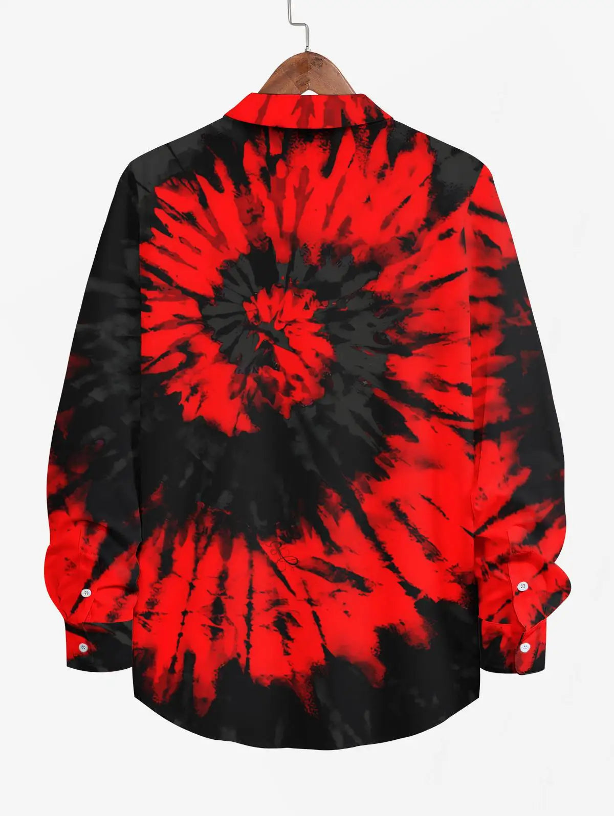 Plus Size Spiral Tie Dye Printed Halloween Costume Crisscross A Line Maxi Dress And Halloween Button Shirt For Men 2024 Women