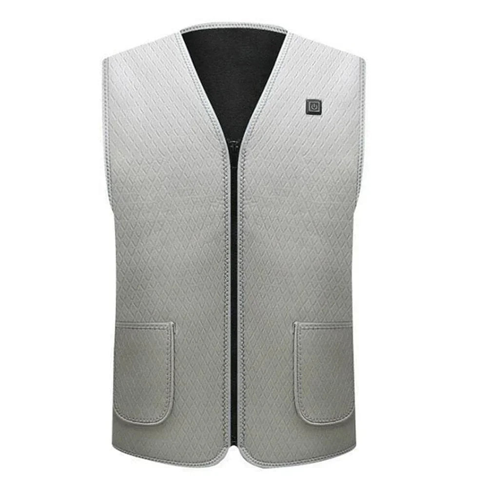 NEW Men Women Outdoor USB Infrared Heating Vest Jacket Winter Flexible Electric Thermal Clothing Waistcoat Fishing Hunting Vest