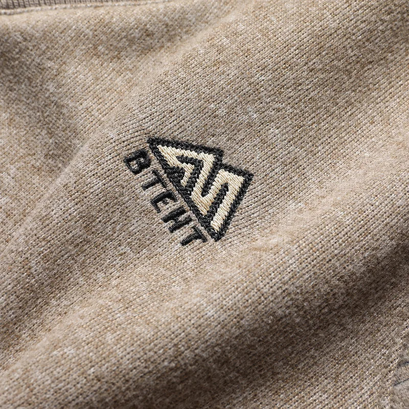 Autumn Winter Men's Fake Two Pieces Pullovers Long Sleeve Sweater Shirts V Neck Fleece Embroidery Thick Warm Knit Casual Wear