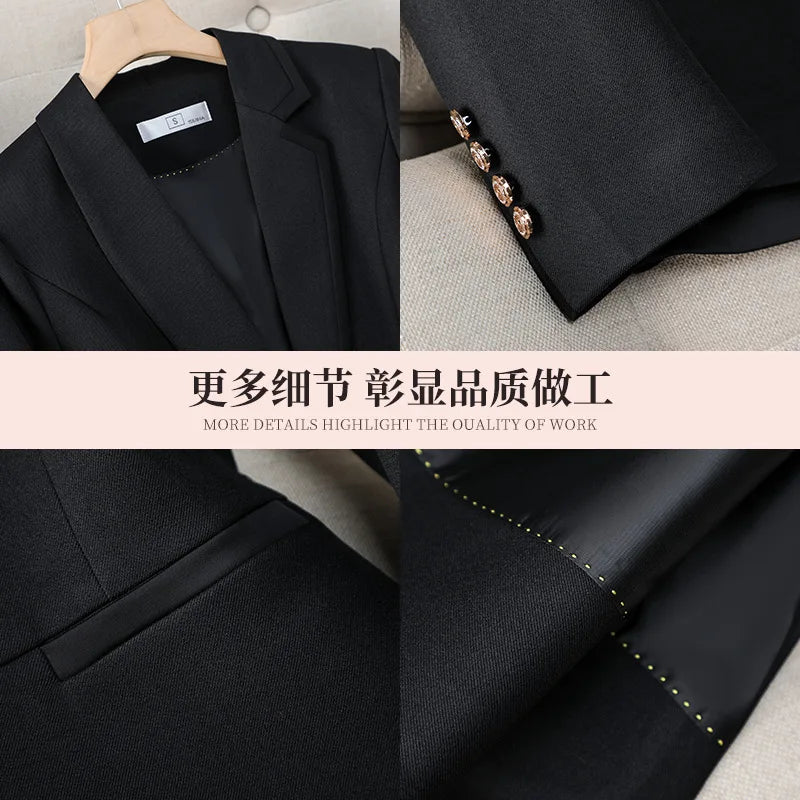 High-End Suit Suit Women's Business Clothing Spring New High-Grade Work Clothes Civil Servant Interview Suit Coat