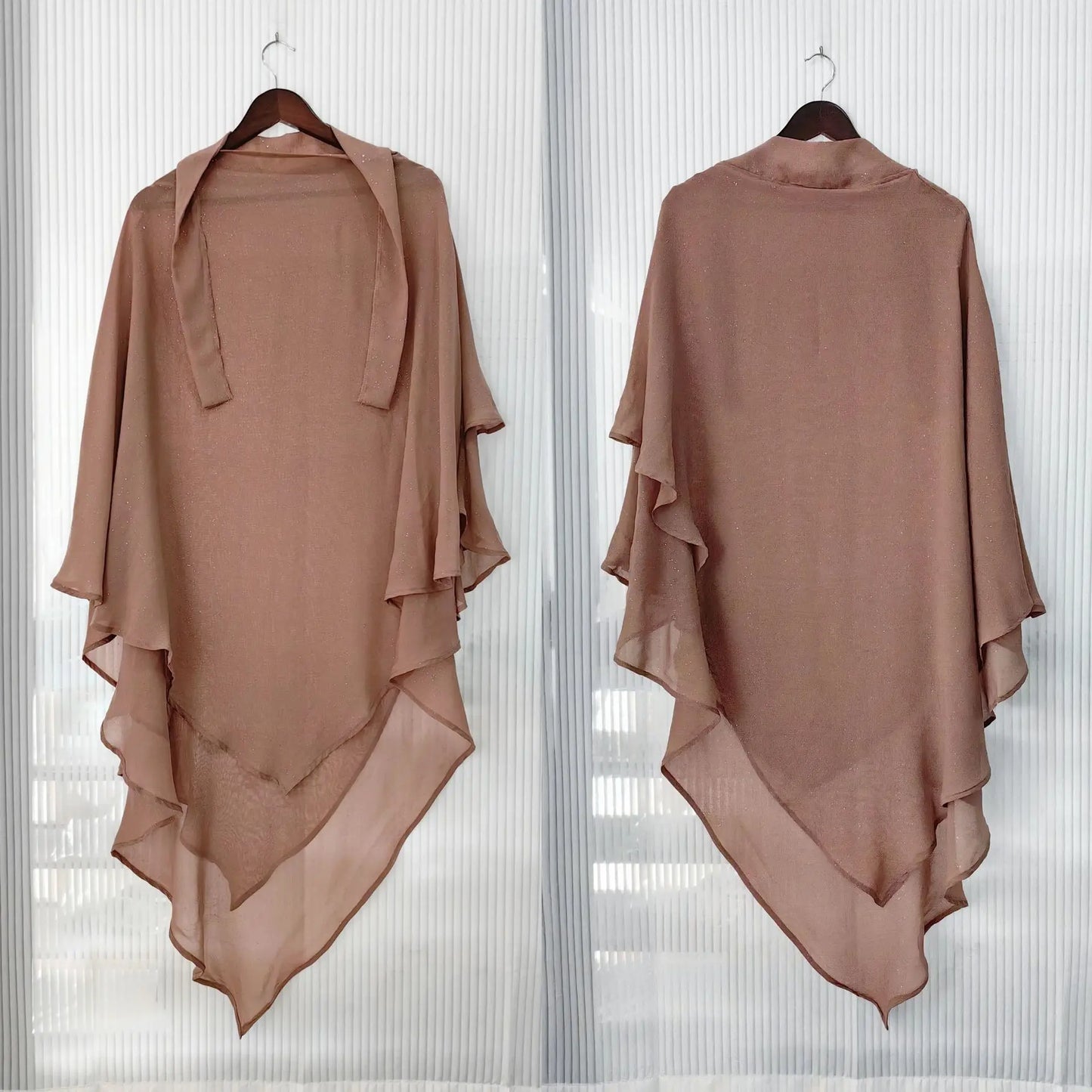 Muslim Shiny Hijabs For Woman Prayer Garment Khimar Women Jersey Islamic Head Scarf Turbans Turban Instant Wrap Overhead Ramadan