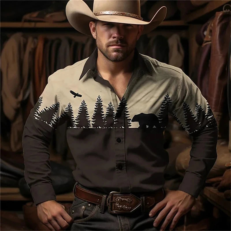 Hot Selling Versatile Basic Solid Color Long Sleeved Shirt With Small Icon Printed Single Breasted Lapel Long Sleeved Top MB12