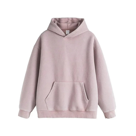 NXXTRESS 400gsm vintage batik fleece hoodie Europe and the United States Trend Loose base Solid color Sweatshirt