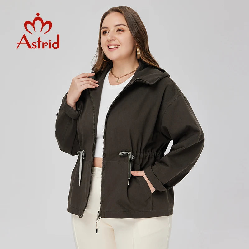 Women's Trench Coat Fashion Lace up Short Overcoat Windbreaker Jacket Women Clothes Plus Size Spring 2023 New In Outerwears