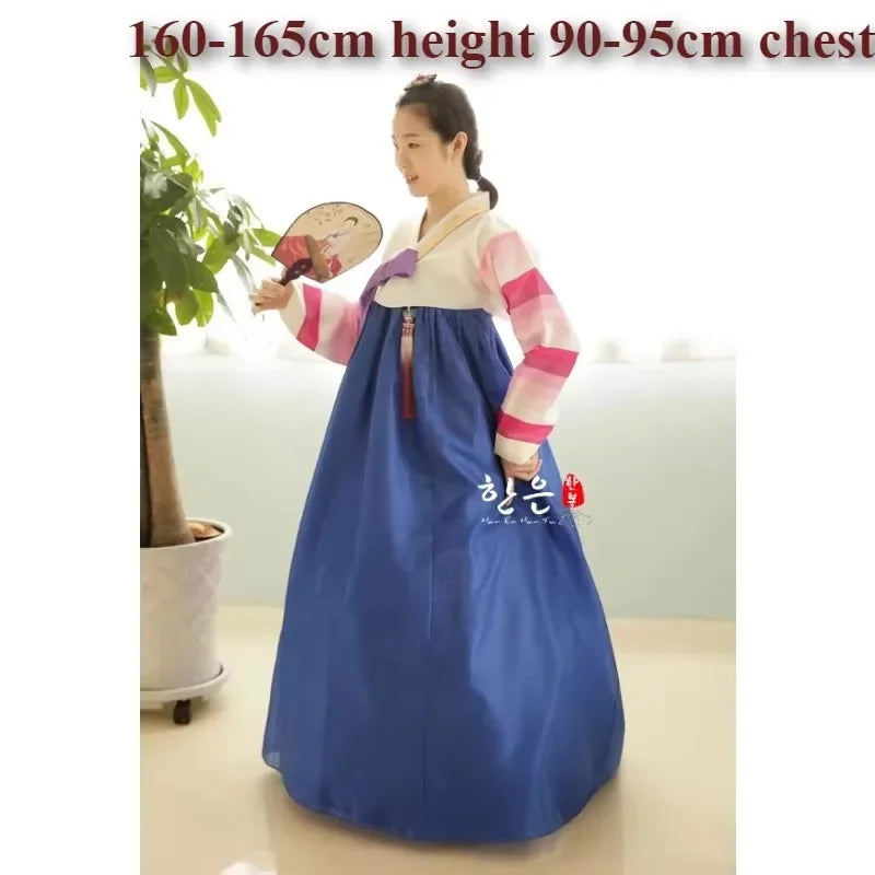 Korean Hanbok Korea Imported FabricMother Hanbok Korean Traditional Clothing Korean Fashion Stripe Clothing Femme