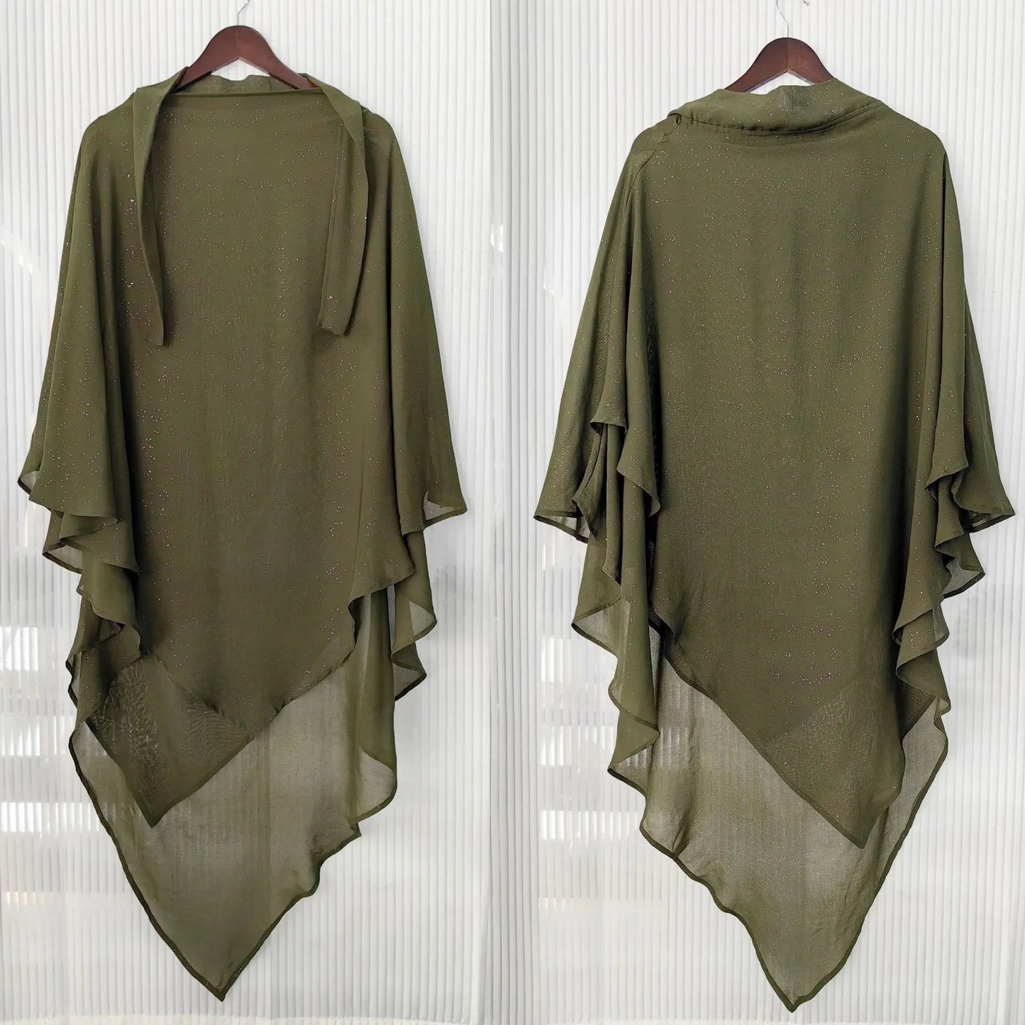 Muslim Shiny Hijabs For Woman Prayer Garment Khimar Women Jersey Islamic Head Scarf Turbans Turban Instant Wrap Overhead Ramadan