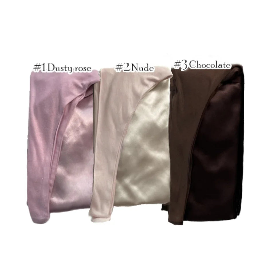 Order 2pcs get 1pc Adjustable Satin Muslim Under Scarf Satin Lined Modal Undercaps Protect Hair Double Layers Inner Hijab Cap