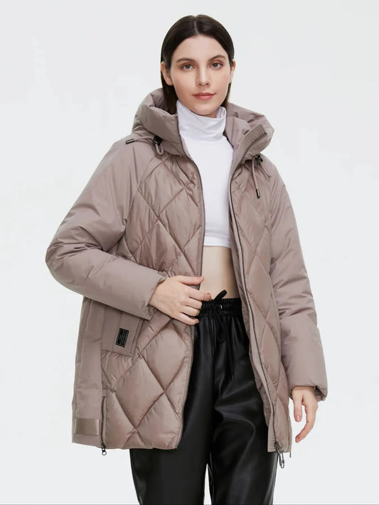Cinemore  Jacket Women's Plus Size Collection Warm Jacket Mid-length Grace With Unusual Design Women Coats brand Parka 8198