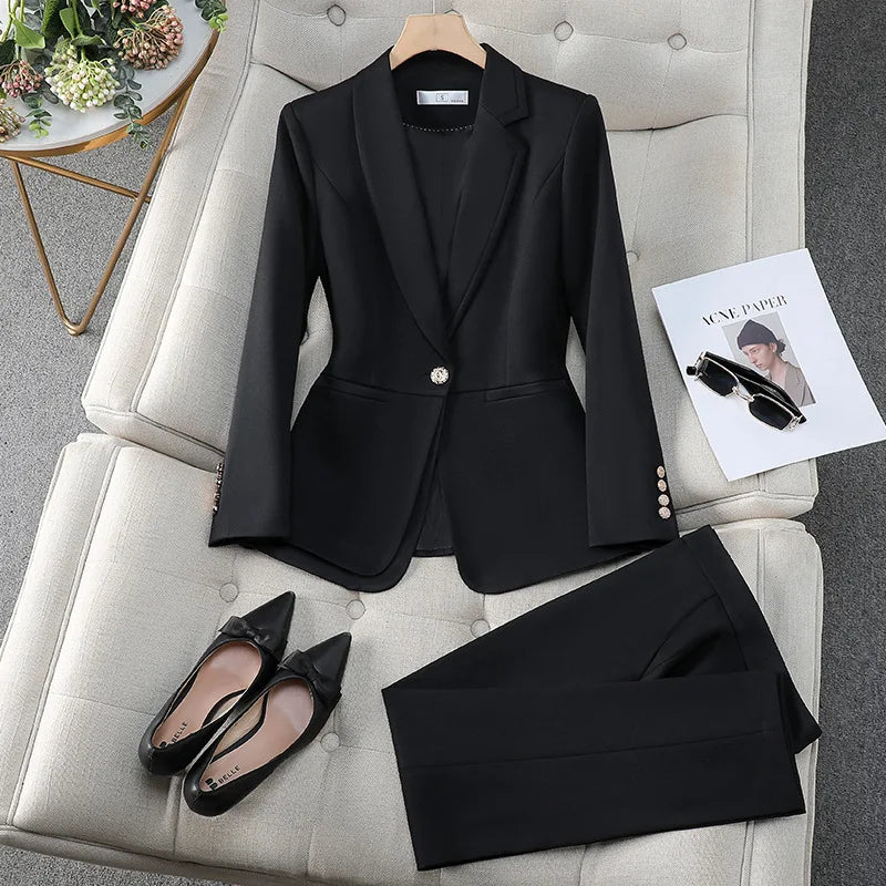 High-End Suit Suit Women's Business Clothing Spring New High-Grade Work Clothes Civil Servant Interview Suit Coat