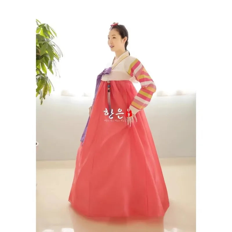 Korean Hanbok Korea Imported FabricMother Hanbok Korean Traditional Clothing Korean Fashion Stripe Clothing Femme