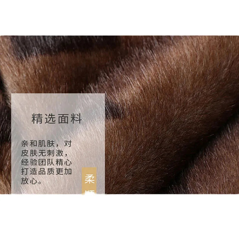 Fashion Shaggy Parkas Coat Ladies Fur Coat Women Loose Size Women Clothing Imitation Mink Fur Long Outerwear Warm High Quality