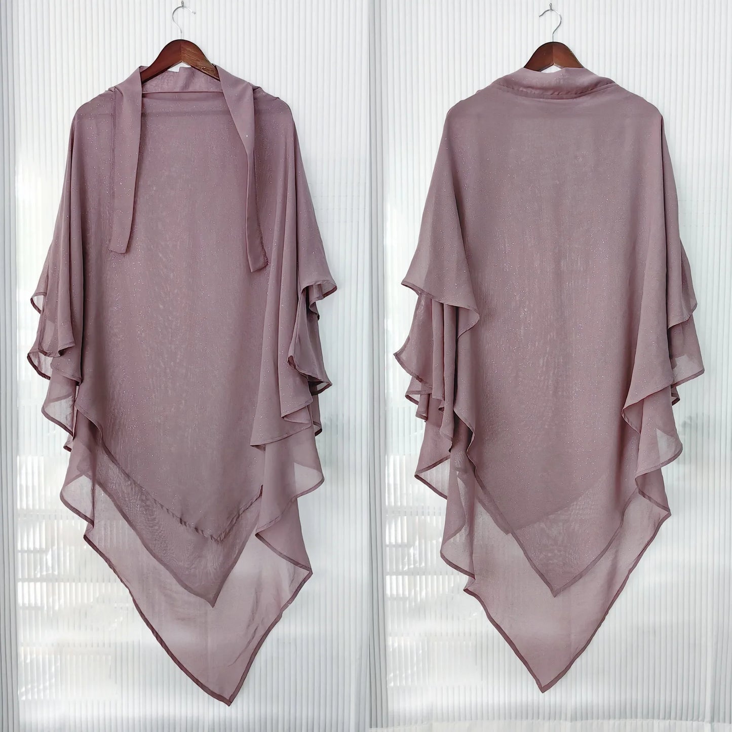 Muslim Shiny Hijabs For Woman Prayer Garment Khimar Women Jersey Islamic Head Scarf Turbans Turban Instant Wrap Overhead Ramadan