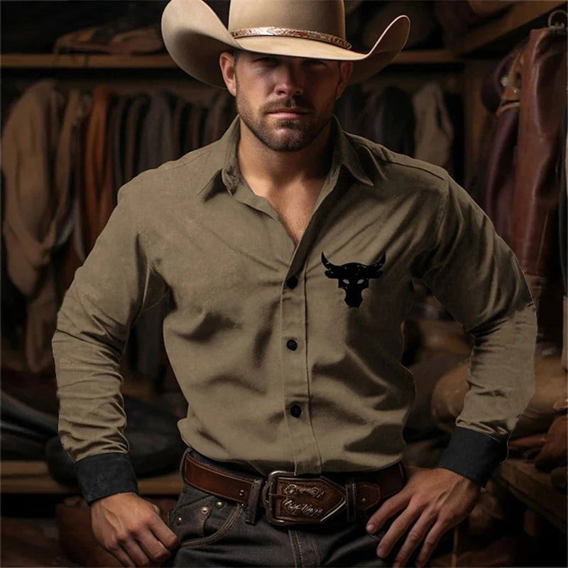 Hot Selling Versatile Basic Solid Color Long Sleeved Shirt With Small Icon Printed Single Breasted Lapel Long Sleeved Top MB12