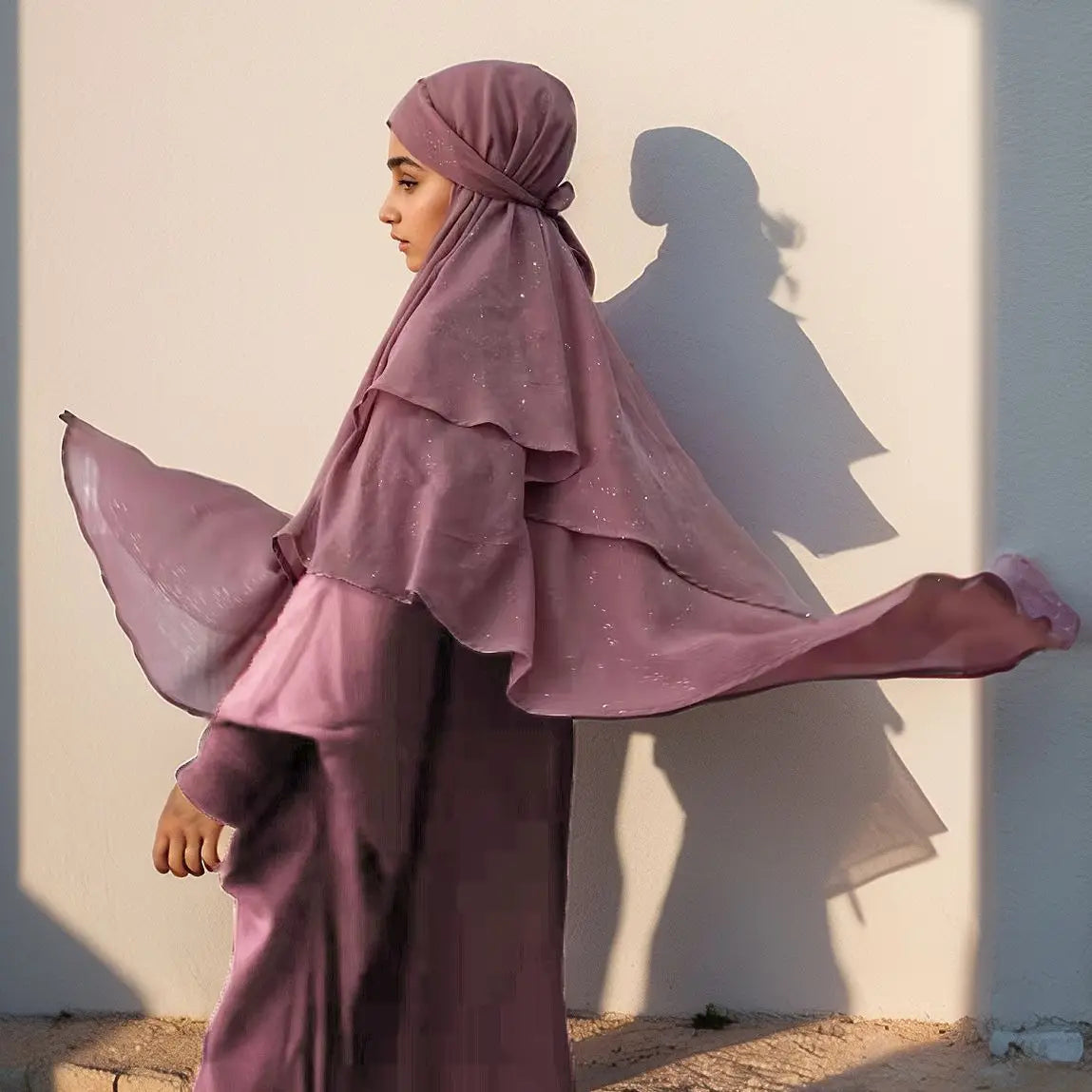 Muslim Shiny Hijabs For Woman Prayer Garment Khimar Women Jersey Islamic Head Scarf Turbans Turban Instant Wrap Overhead Ramadan