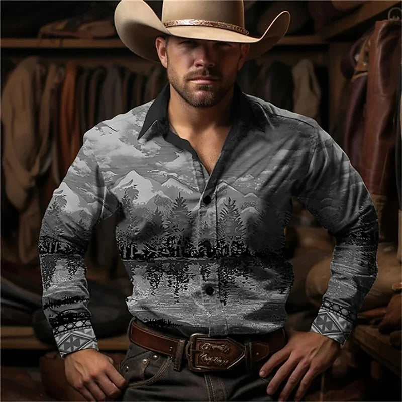 Hot Selling Versatile Basic Solid Color Long Sleeved Shirt With Small Icon Printed Single Breasted Lapel Long Sleeved Top MB12