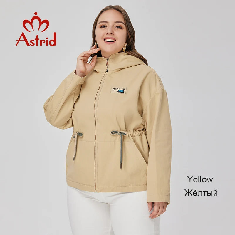 Women's Trench Coat Fashion Lace up Short Overcoat Windbreaker Jacket Women Clothes Plus Size Spring 2023 New In Outerwears