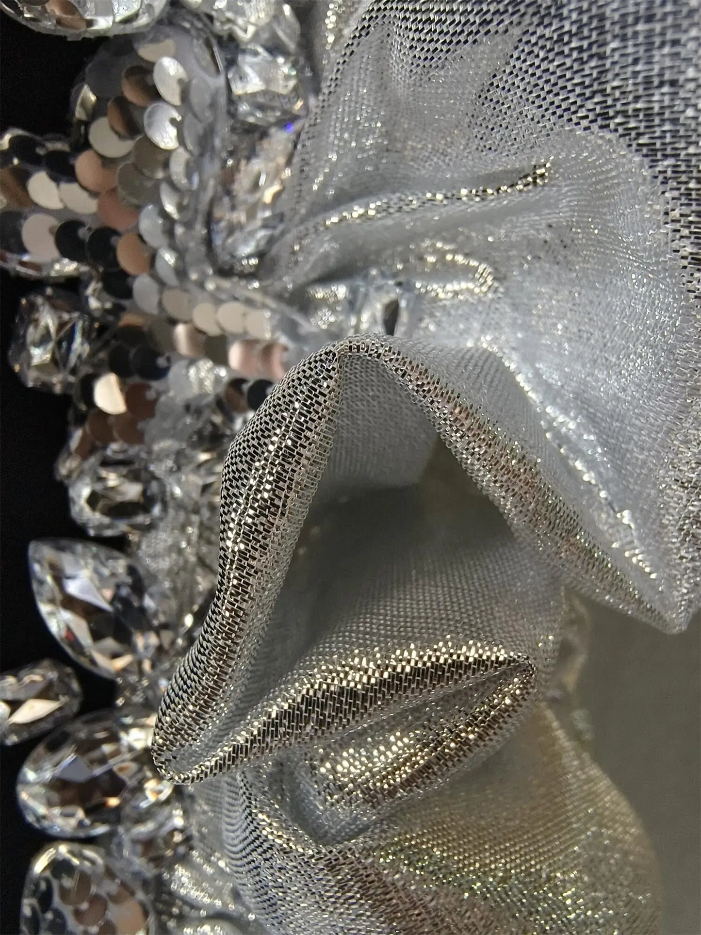 Women Black Blazer Design Sparkly Rhinestone Performance Dress Singer DJ DS Night Club Bar Stage Wear Drag Queen Costume Feiji